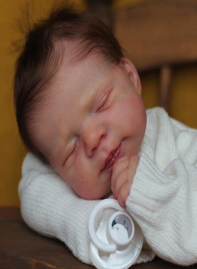 Anano Reborn Baby Dolls Boy, 18 in Realistic Baby Doll Lifelike, Silicone Babys Doll Newborn, Real Life Babys, Silicone Reborn Dolls Cloth Body with Accessories - Image 2